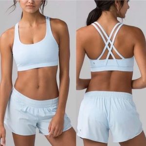 Baby blue LULULEMON Energy Bra